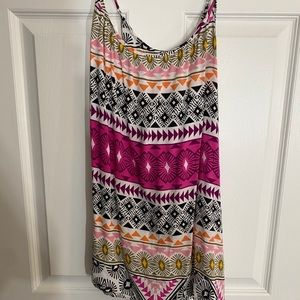 Aztec print tank top